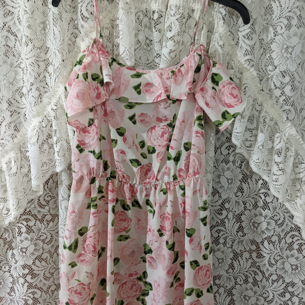 Forever 21 pink floral dress